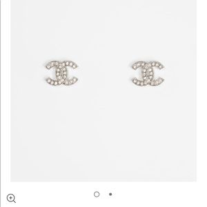 Chanel CC stud earrings